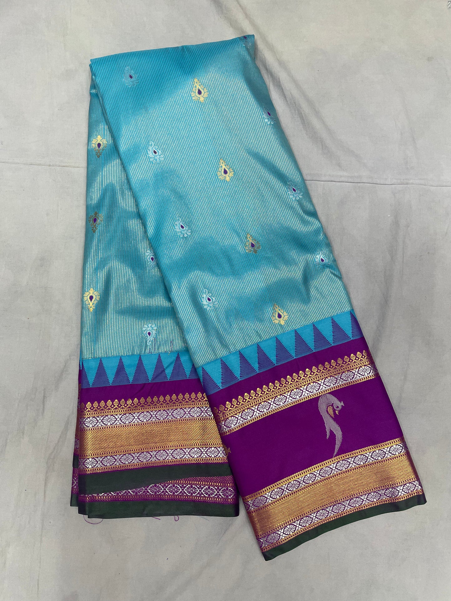 GS02 Semi Gadwal Pattu Saree