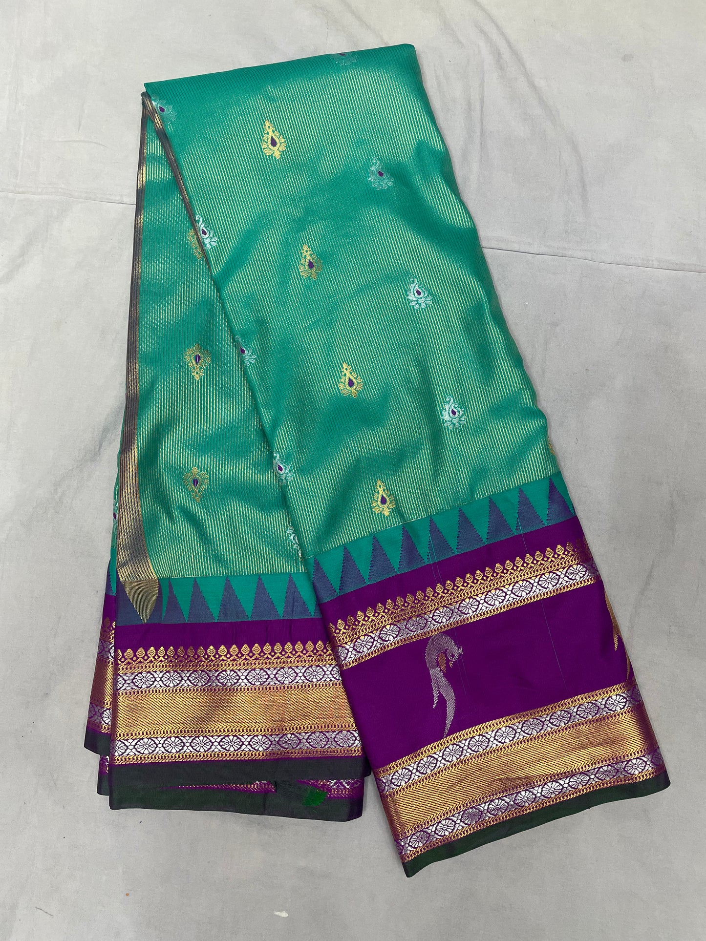 GS02 Semi Gadwal Pattu Saree