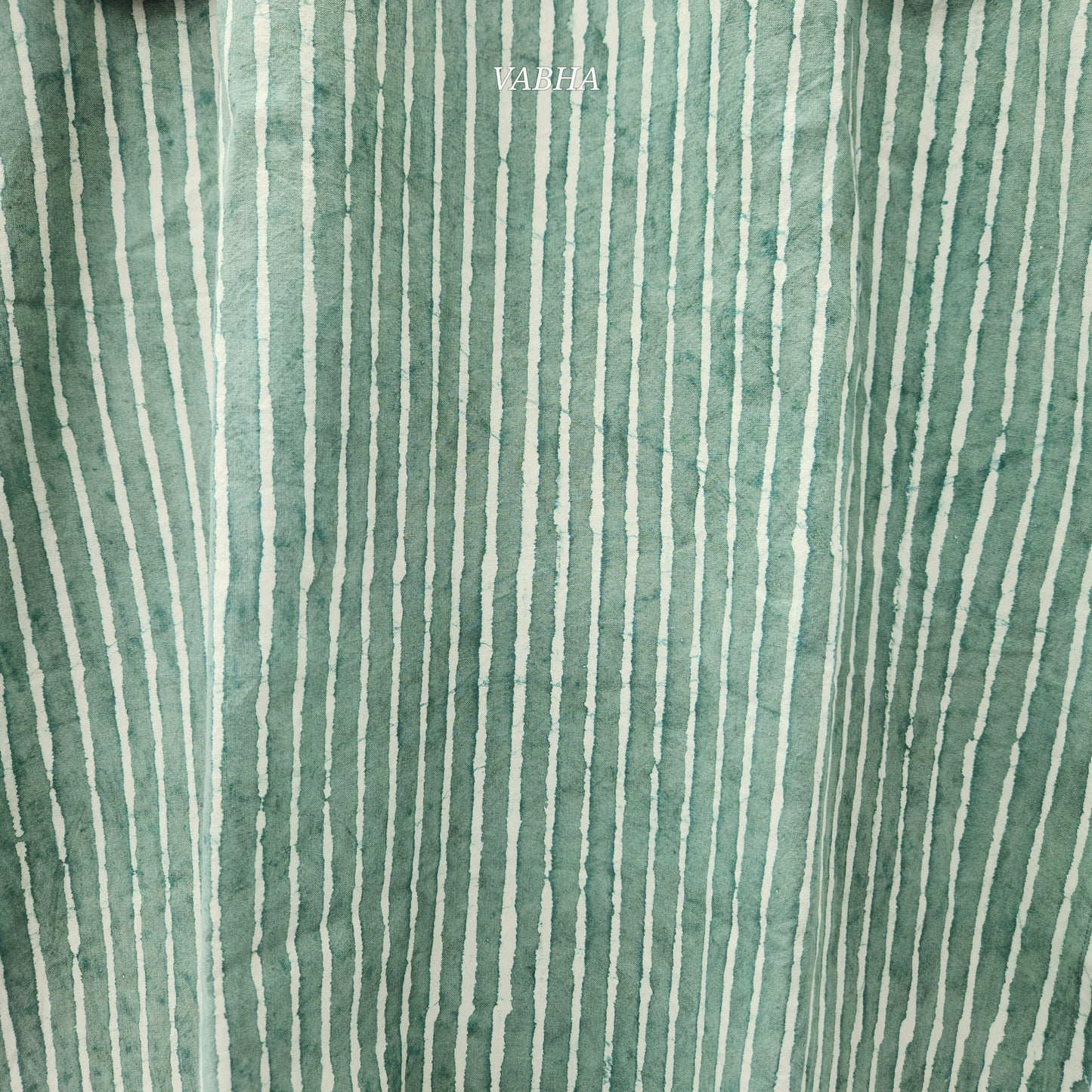 C46 Green Stripes Cotton Co-Ord Set